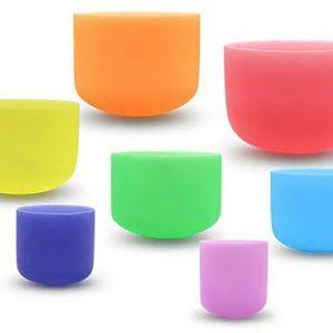Coloured Quartz Crystal Singing Bowl Set – 432Hz 15cm - 30cm (6" - 12")