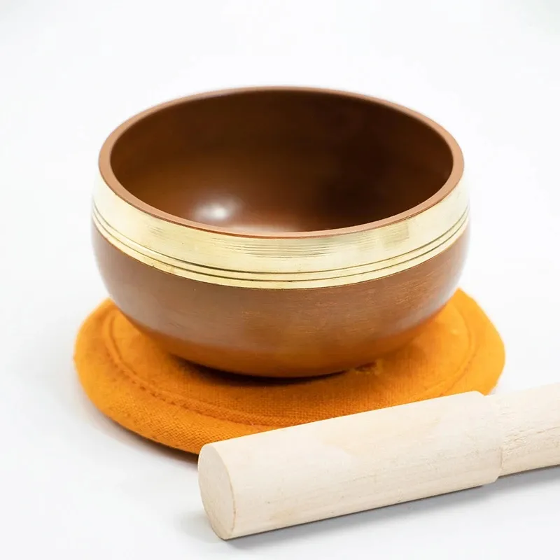 Hand-Painted Tibetan Singing Bowl Set - 9cm - Image 4
