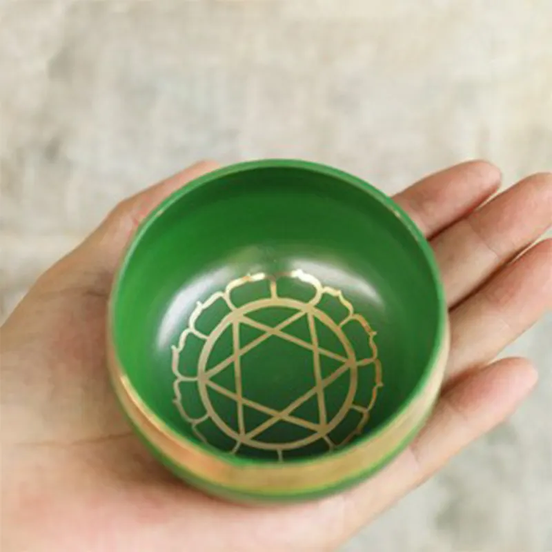 Hand-Painted Tibetan Singing Bowl Set - 9cm - Image 6