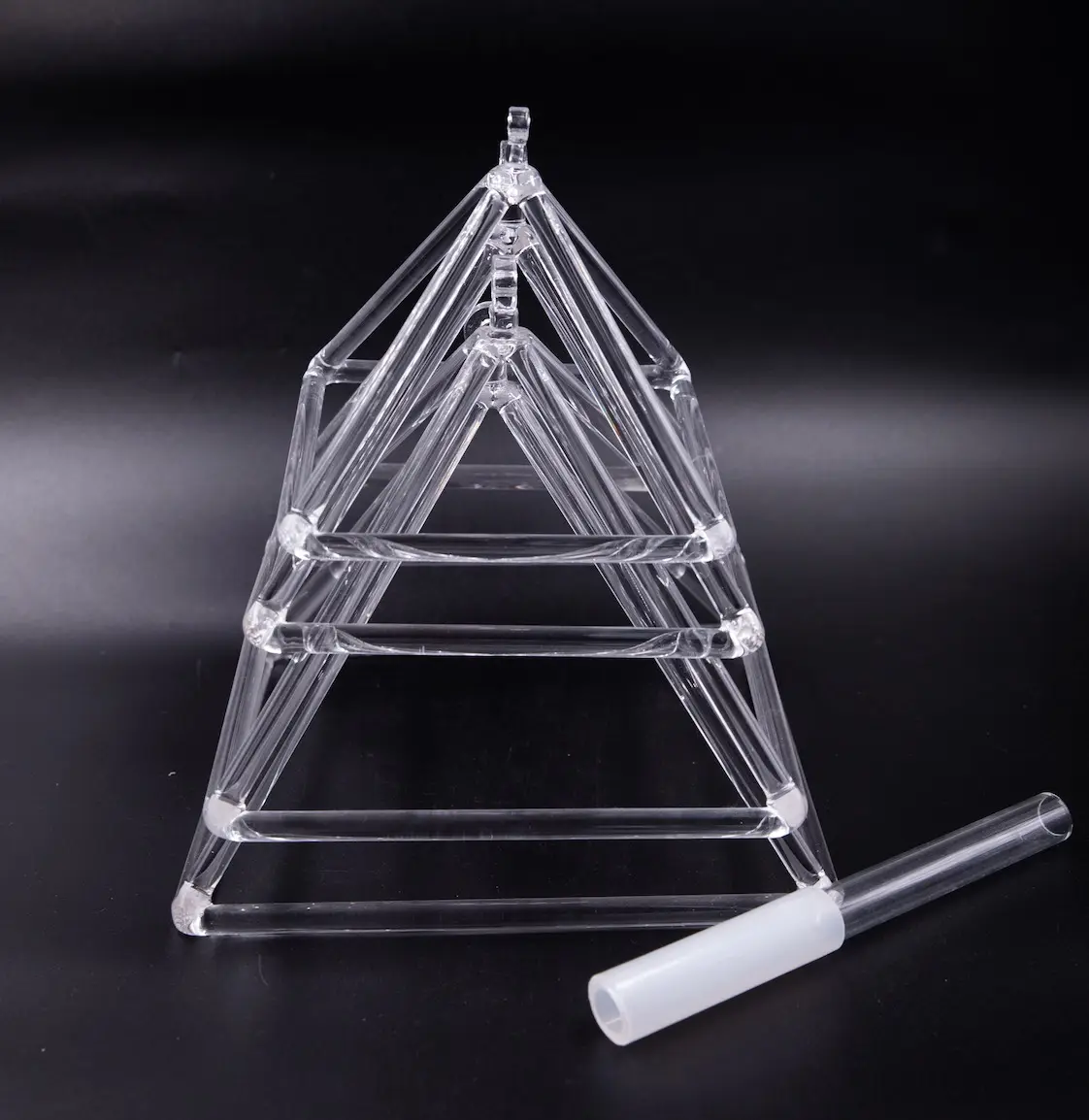 Clear Crystal Singing Pyramids - 3 Sizes - Image 6