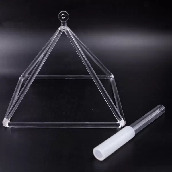 Clear Crystal Singing Pyramids - 3 Sizes - Image 2