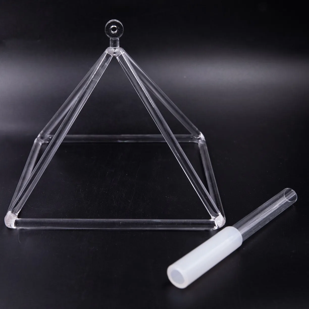 Clear Crystal Singing Pyramids - 3 Sizes - Image 2