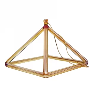 24K Gold Aura Crystal Singing Pyramids - 3 Sizes