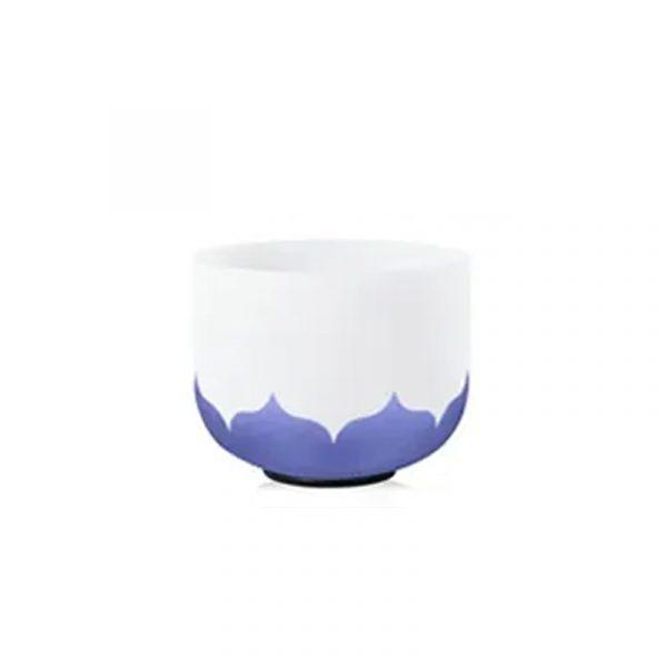 Indigo Lotus Quartz Crystal Singing Bowl - Third Eye Chakra - 432Hz 17.5cm (7") - Tuned to A