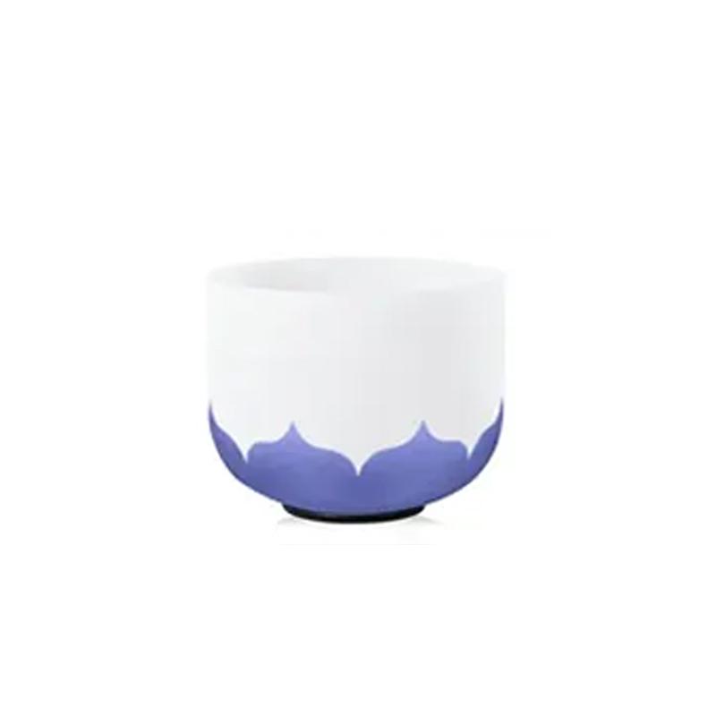 Indigo Lotus Quartz Crystal Singing Bowl - Third Eye Chakra - 432Hz 17.5cm (7") - Tuned to A