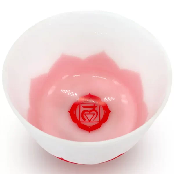 Red Lotus Quartz Crystal Singing Bowl - Root Chakra - 432Hz 30cm (12") - Tuned to C - Image 2
