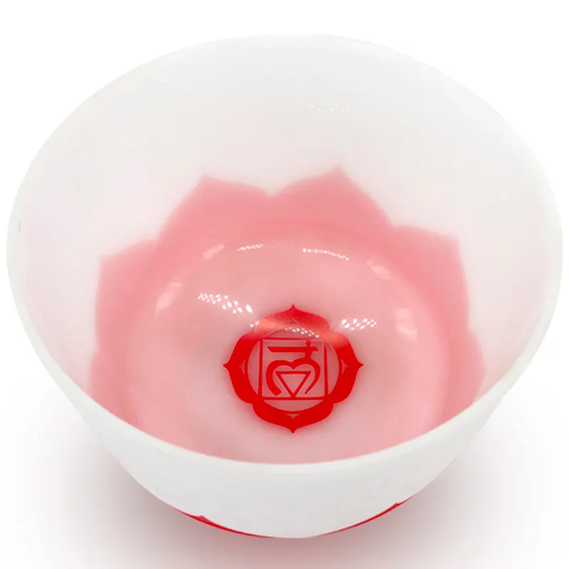 Red Lotus Quartz Crystal Singing Bowl - Root Chakra - 432Hz 30cm (12") - Tuned to C - Image 2