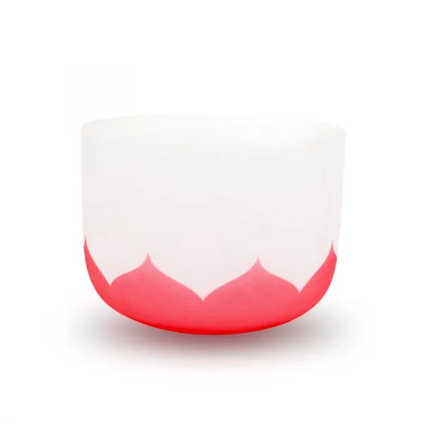 Red Lotus Quartz Crystal Singing Bowl - Root Chakra - 432Hz 30cm (12") - Tuned to C