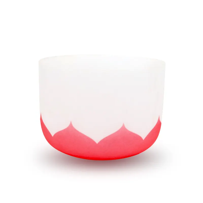 Red Lotus Quartz Crystal Singing Bowl - Root Chakra - 432Hz 30cm (12") - Tuned to C