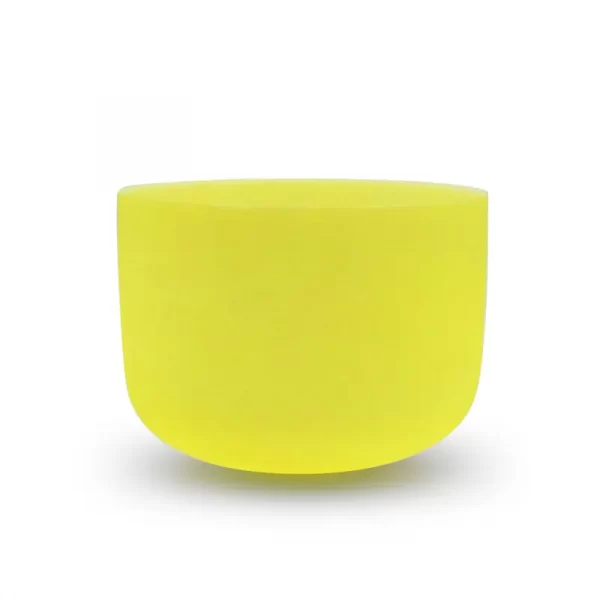 Yellow Quartz Crystal Singing Bowl - Solar Plexus Chakra – 432Hz 25cm (10") - Tuned to E