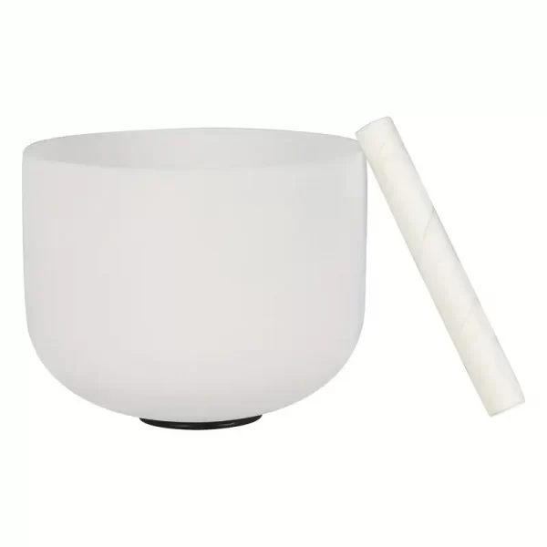 White Quartz Crystal Singing Bowl - Third Eye Chakra  – 432Hz 17.5cm (7") tuned to A