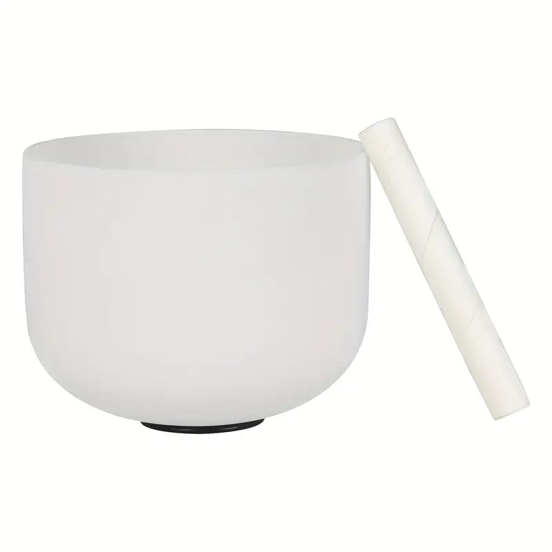 White Quartz Crystal Singing Bowl - Third Eye Chakra  – 432Hz 17.5cm (7") tuned to A