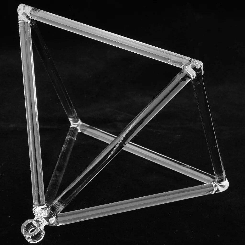 Clear Crystal Singing Pyramids - 25cm (10") - Image 2