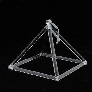 Clear Crystal Singing Pyramids - 25cm (10")