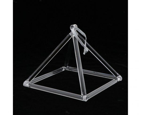 Clear Crystal Singing Pyramids - 25cm (10")