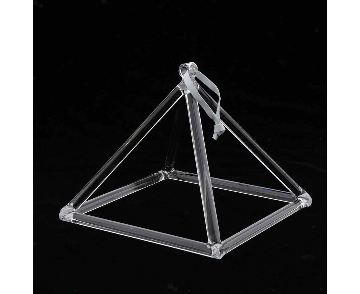 Clear Crystal Singing Pyramids - 25cm (10")